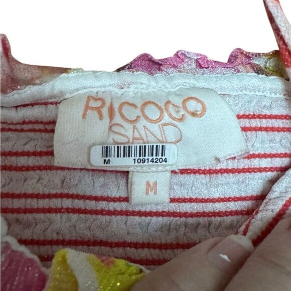 Rococo Sand Women's Nesh Cut Out Mini Dress in Orange & Yellow Size Medium - Picture 8 of 10